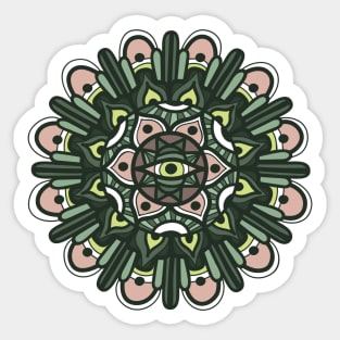 Watermelon Eye Mandala Sticker